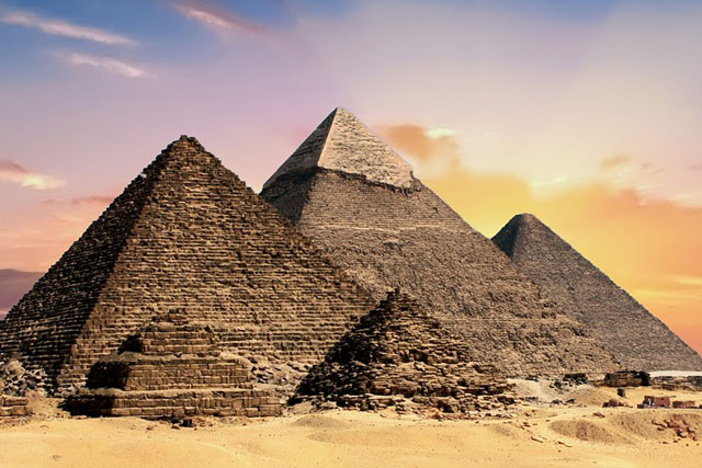 explore the Pyramids of Giza