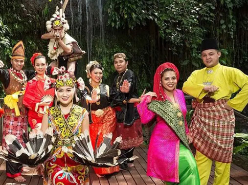 Borneo Island in Asia 