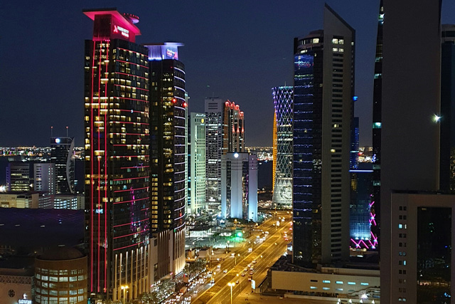 Best Places to Visit in Qatar, including Doha skyline, Souq Waqif, and the Inland Sea.